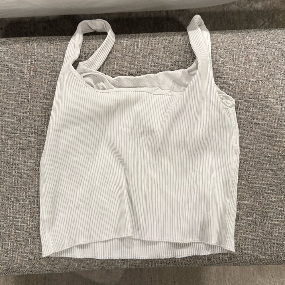 Carbone38‎ White Ribbed Tank - Picture 9 of 9